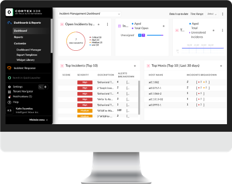 Cortex XDR Prevent / Cortex XDR ProのPC画面イメージ