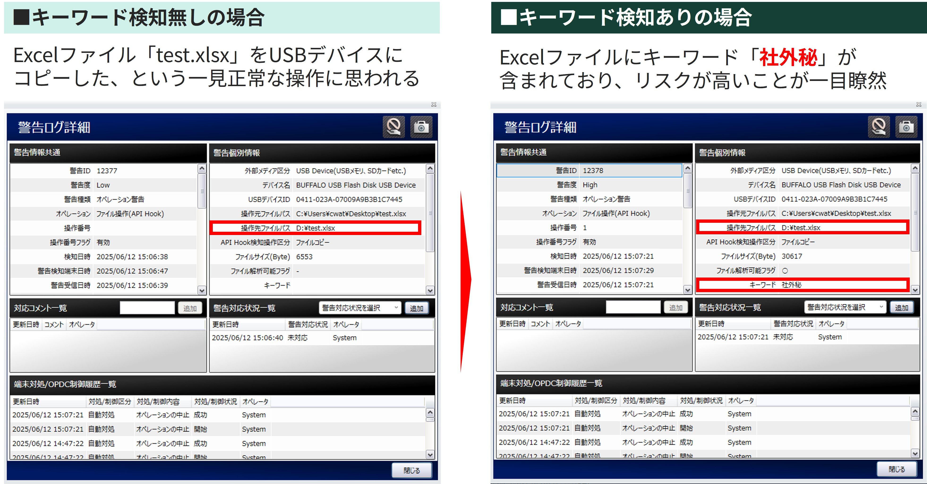 CWAT検知画面